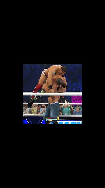 wwe 2k23 john cena Double Attitude Adjustment on 2 Miz #wwe2k23gameplay #wwe2k23myfaction