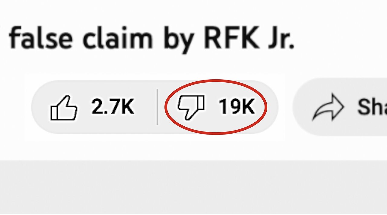 RATIOED! Likes to Dislikes On Videos Attacking Robert F. Kennedy Jr.