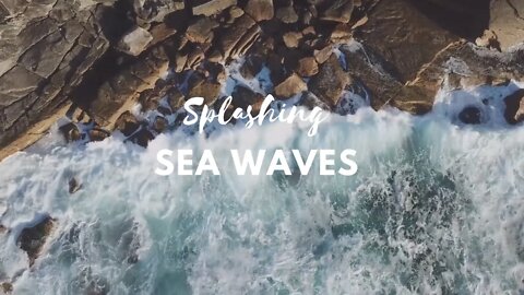 Splashing Sea Waves | Refreshing and Relaxing | Summer Beach - Paradise View for Relaxation