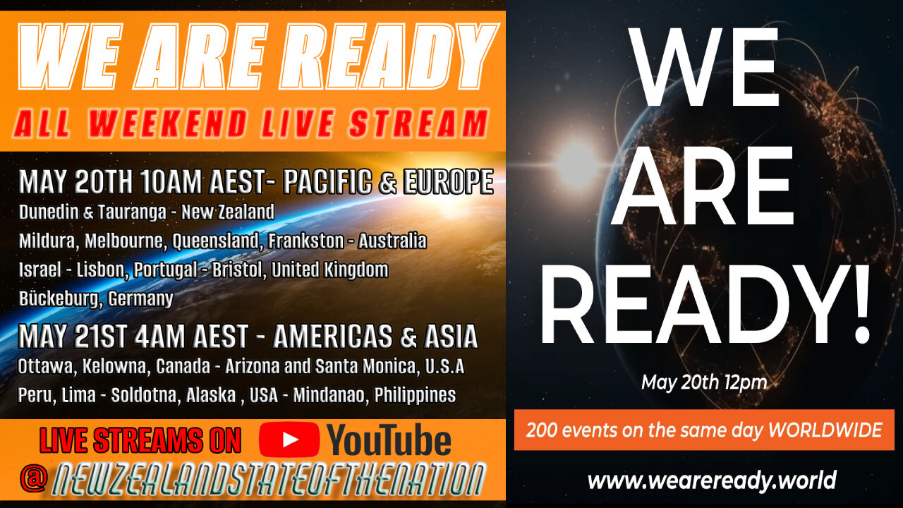 We Are Ready ALL WEEKEND Live Stream - Part 5 Alaska and Philippines - Rosie Convoy Edition