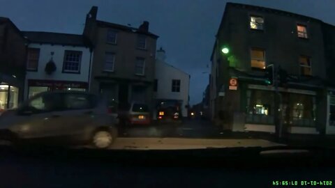 Early morning drive through Settle,North Yorkshire towards Malham