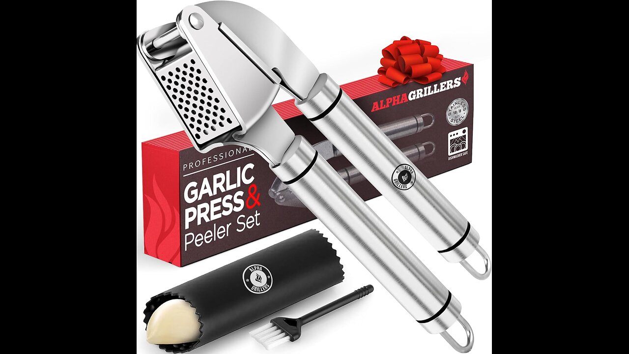 Garlic Press Stainless Steel