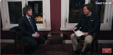 Tucker Carlson interviewed Argentinian presidential candidate Javier Milei