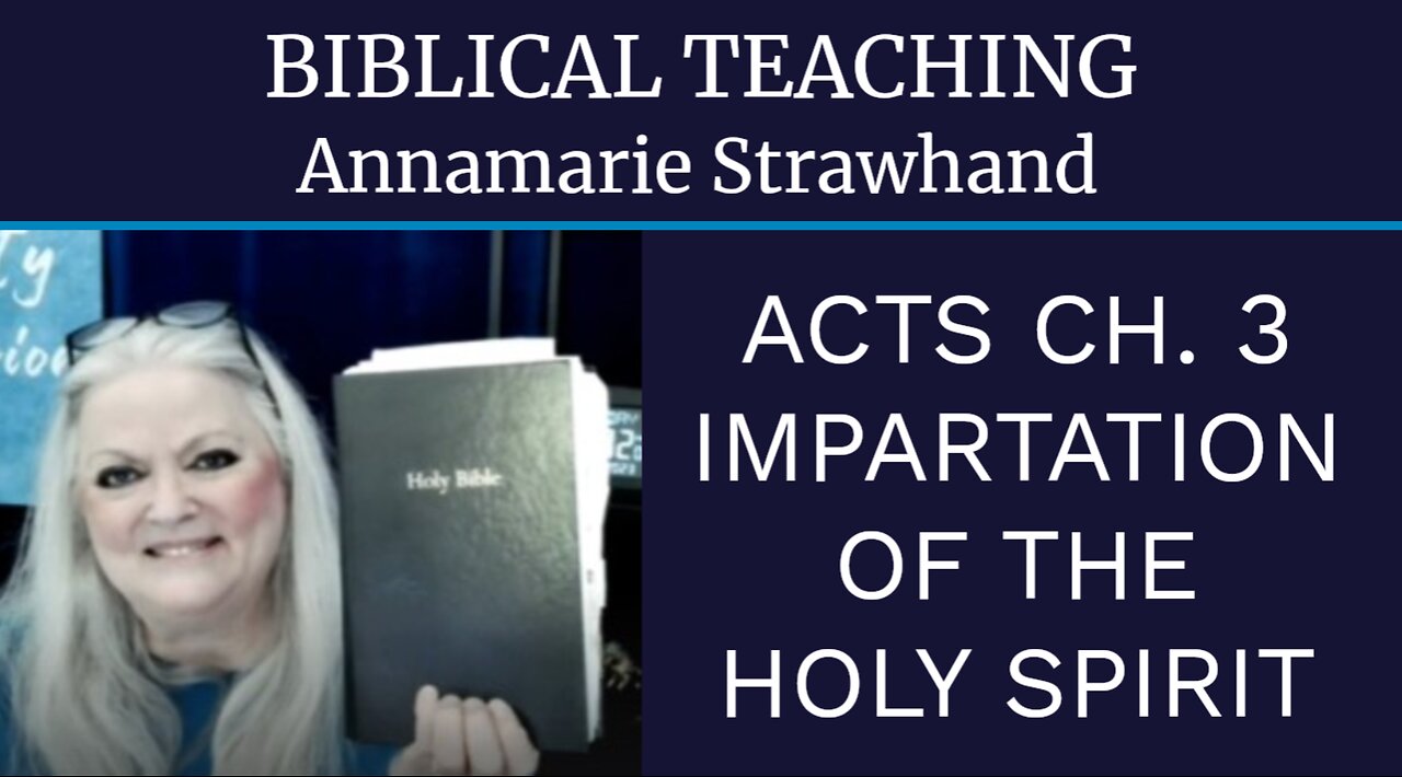 Biblical Teaching: Acts Chapter Three Impartation of the Holy Spirit