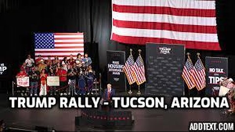 President Donald Trump Rally in Tuscon AZ. 1st Rally Since Debate With Harris