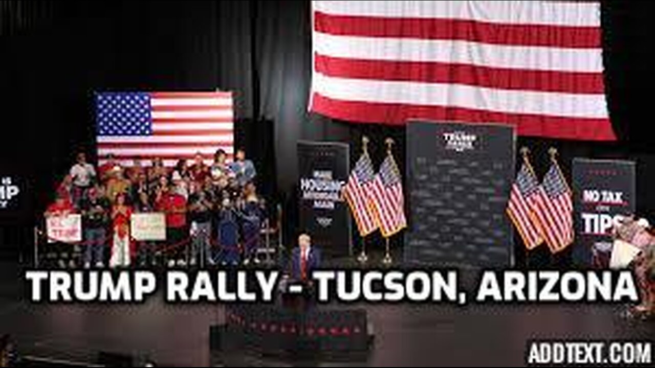 President Donald Trump Rally in Tuscon AZ. 1st Rally Since Debate With Harris