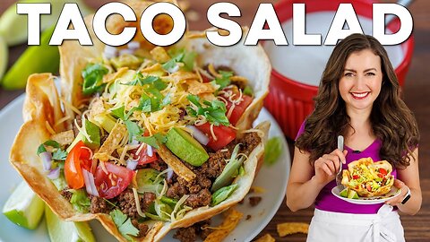 Easy Taco Salad Bowls Recipe- Crispy, Fresh, and Delicious!