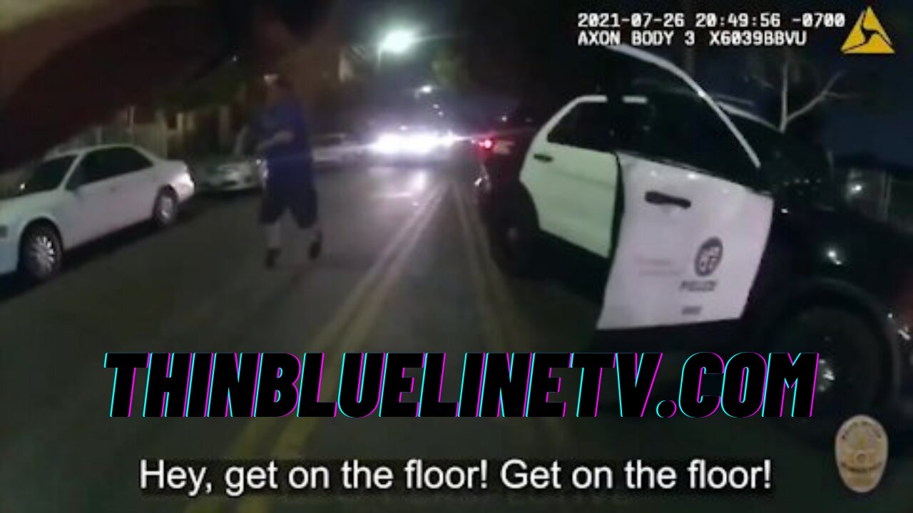 WATCH: Bullets Drop Knife Wielding Man As He Charges At LAPD Officers...TWICE!