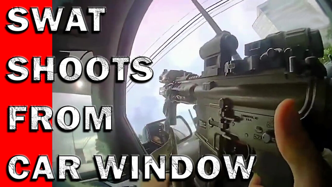 Crazy Shoot From Car Window By SWAT On Video - LEO Round Table S06E29a