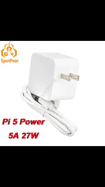 Original Official 5V5A PD Power 27W Type-C USB Power For Raspberry Pi 5