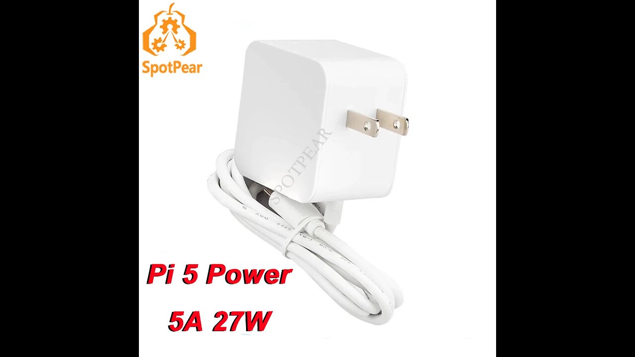 Original Official 5V5A PD Power 27W Type-C USB Power For Raspberry Pi 5