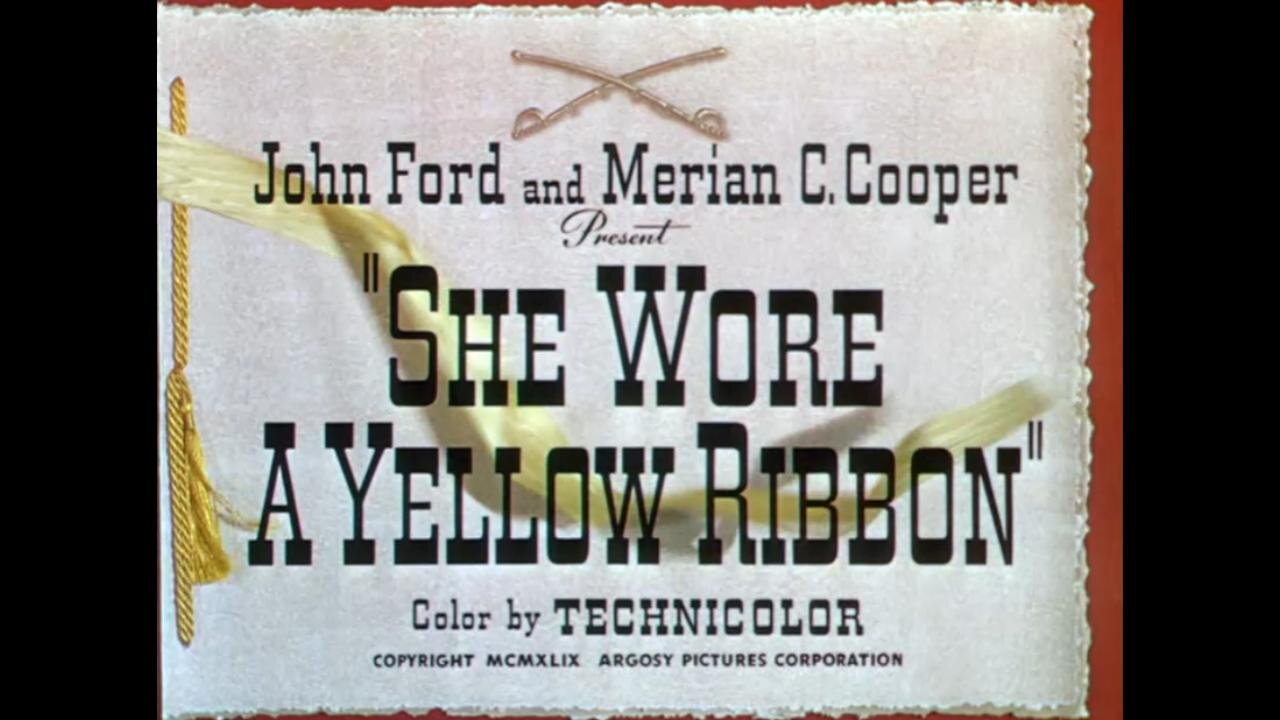 She Wore a Yellow Ribbon (1949) Western starring John Wayne, Joanne Dru