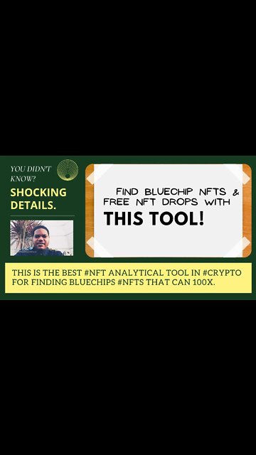 This Is The Best #NFT Analytical Tool In #Crypto For Finding Bluechips #NFTS That Can 100x.