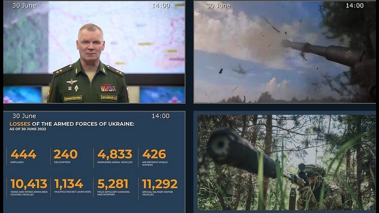 30.06.23 ⚡️Russian Defence Ministry report on the progress of the deNAZIficationMilitaryQperationZ