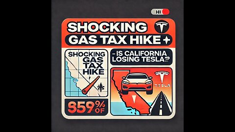 Shocking Gas Tax Hike 🚨 - Is California Losing Tesla? 🤔