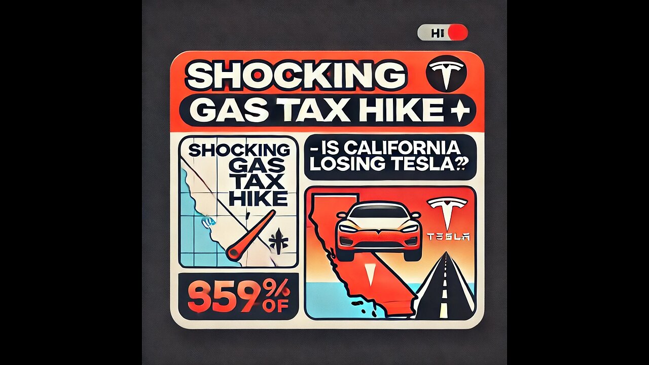 Shocking Gas Tax Hike 🚨 - Is California Losing Tesla? 🤔