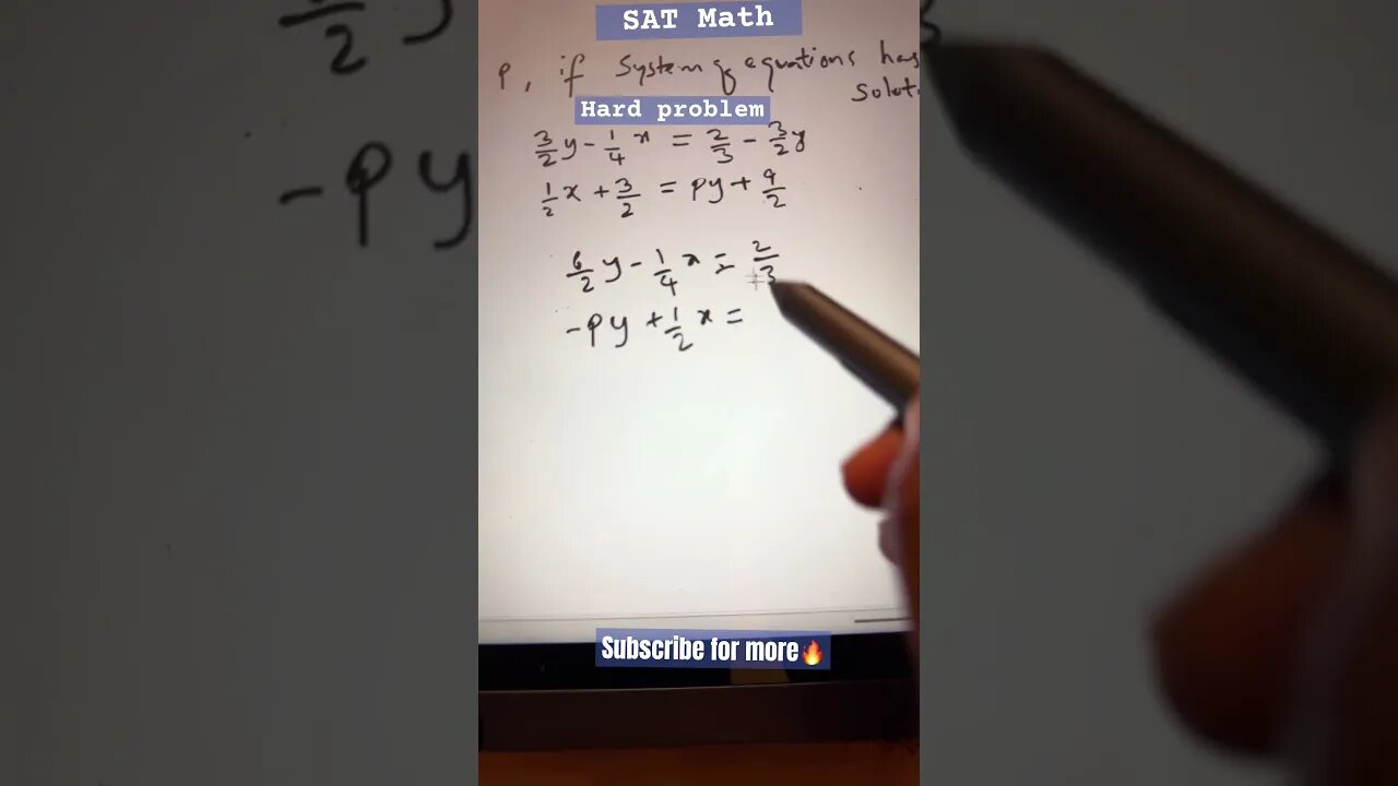 Find p’ using matching rule (system of equations) #algebra #youtubeshorts #mathtrick #satmath #math