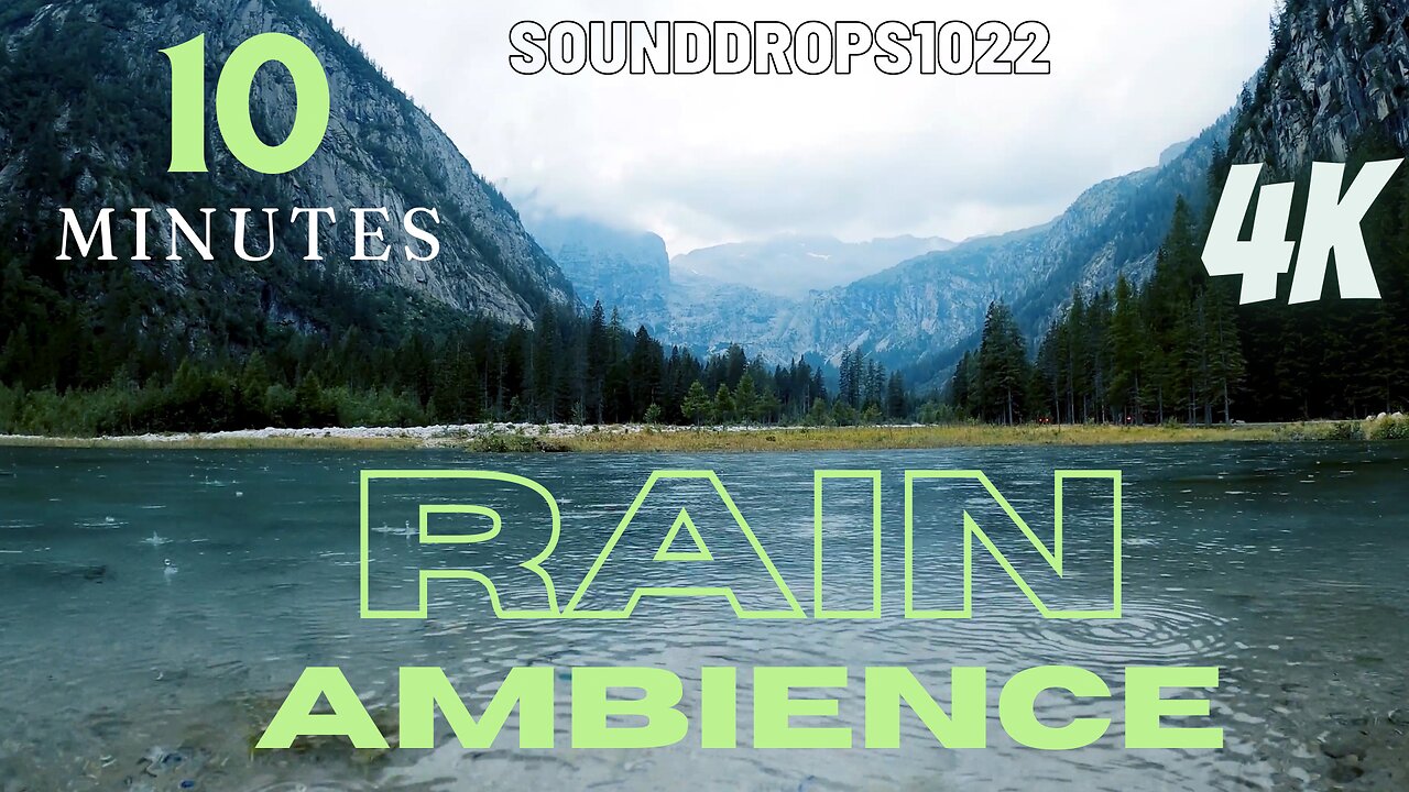 Tranquil Lake Rain Ambience: 10 Minutes of Bliss