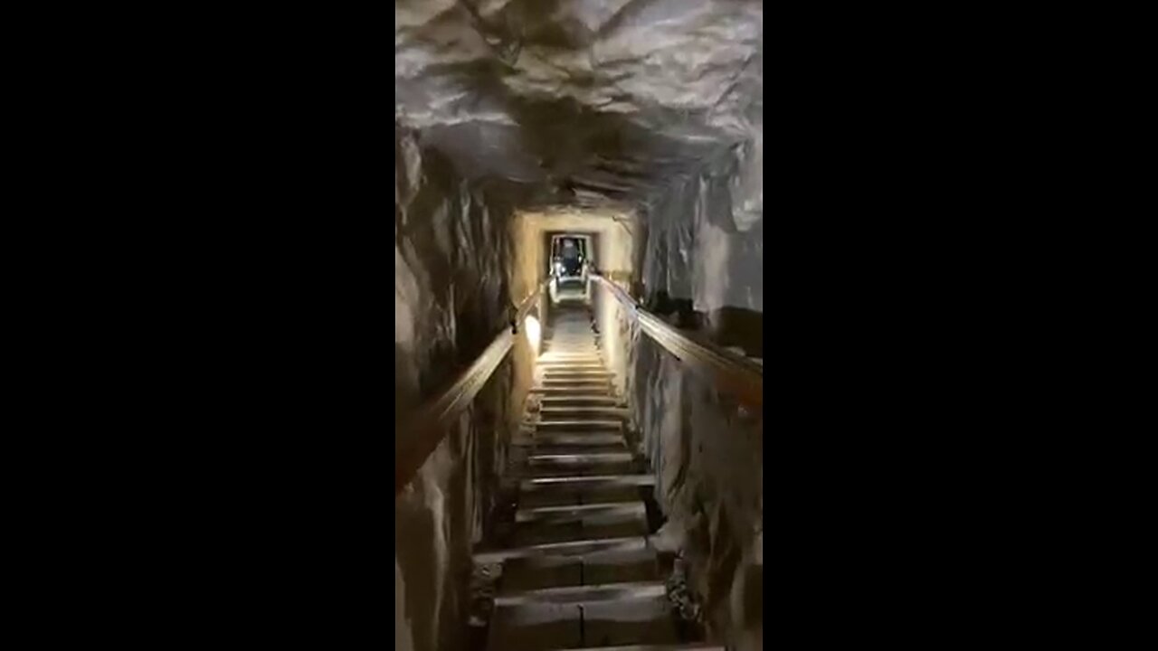 INSIDE OF A PYRAMID IN EGYPT.