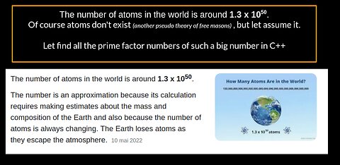 [Learn C++] Let's find the key to this supposed world composed of 10 to 50 atoms