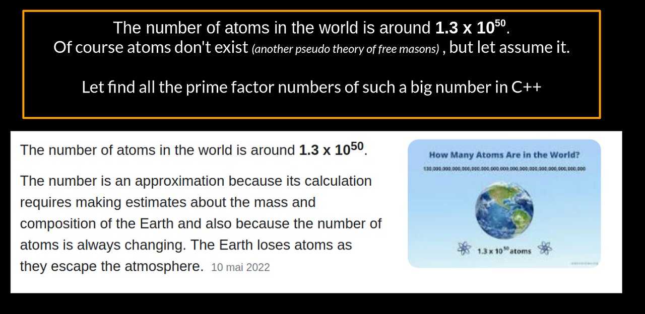 [Learn C++] Let's find the key to this supposed world composed of 10 to 50 atoms