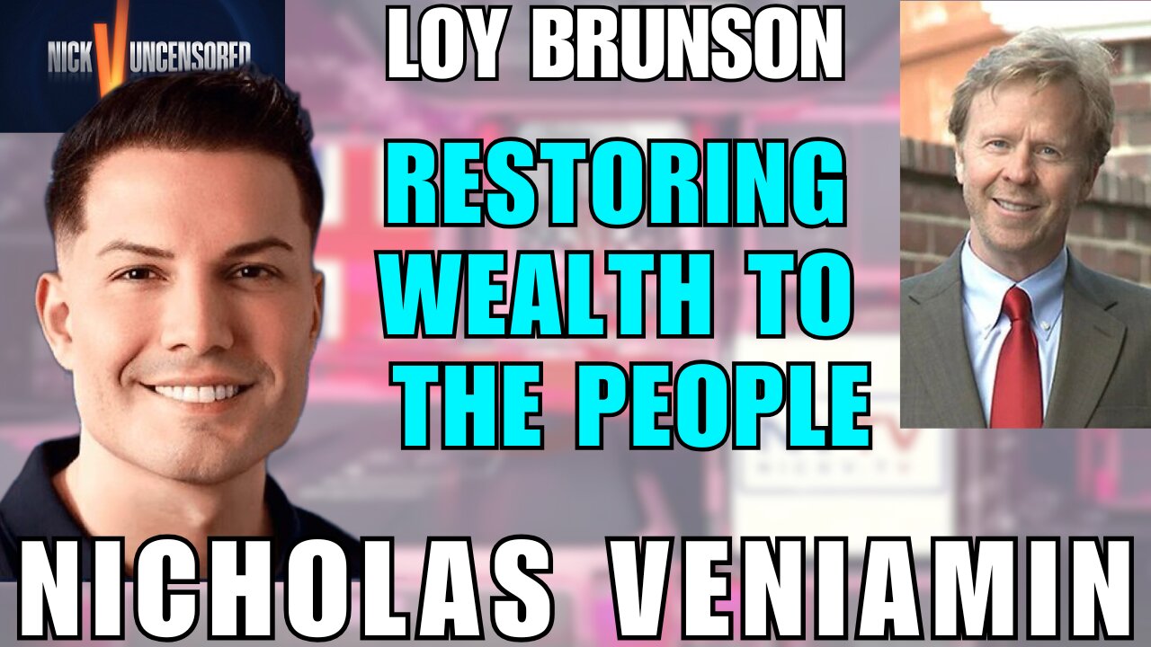 Wealth Redistribution: Loy Brunson’s Vision for Returning Power to the People