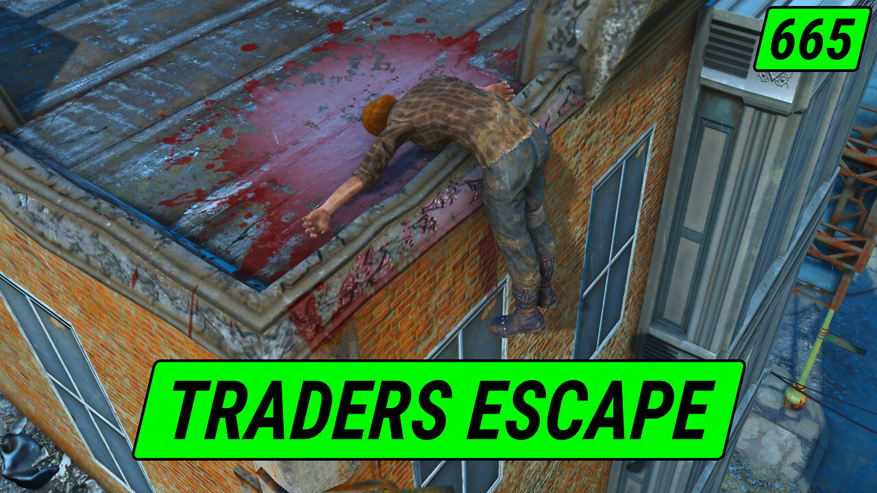 Traders 'Lucky' Escape | Fallout 4 Unmarked | Ep. 665