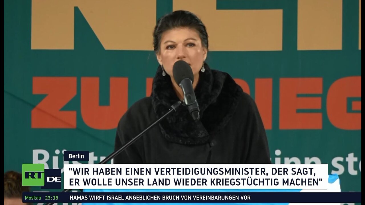 "Nein zu Kriegen" – Tausende Menschen demonstrieren in Berlin für Frieden