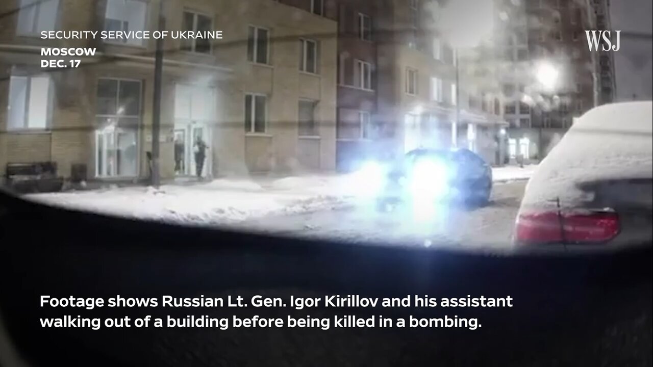 Video Captures Moment Ukrainian Bomb Targets Russian General