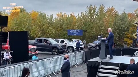 Trump Supporters Chant ‘Four More Years’ During Biden Rally.