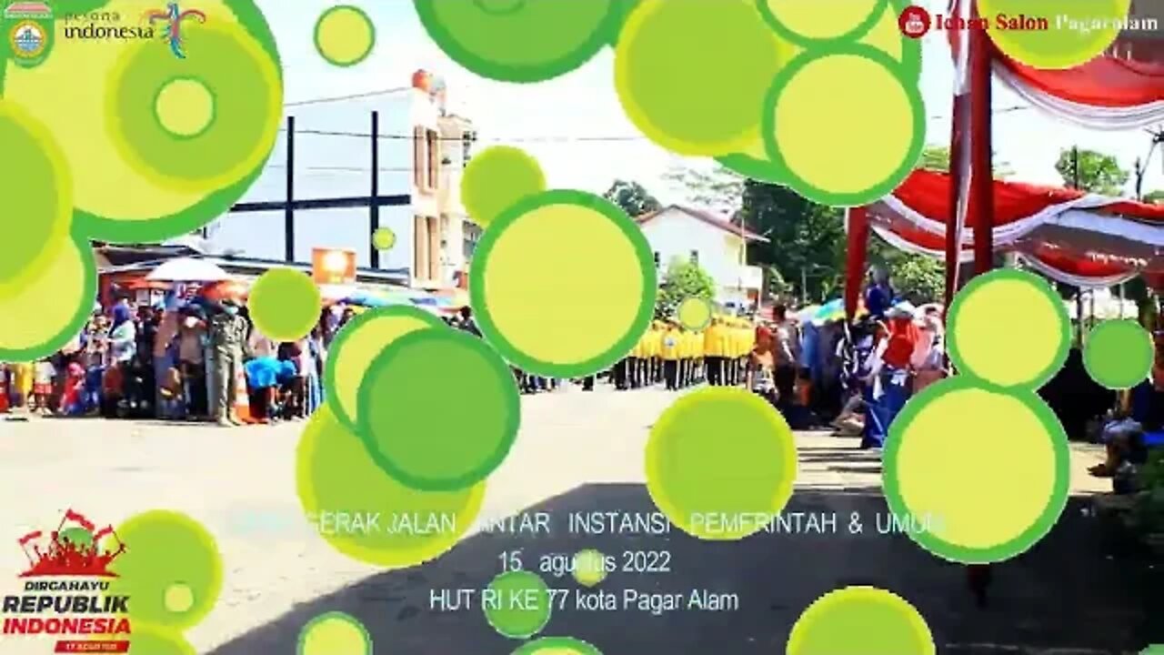 MERIAH SEKALI !! LOMBA GERAK JALAN ANTAR INSTANSI PEMERINTAH & UMUM PAGARALAM , HUT RI KE 77 (9)