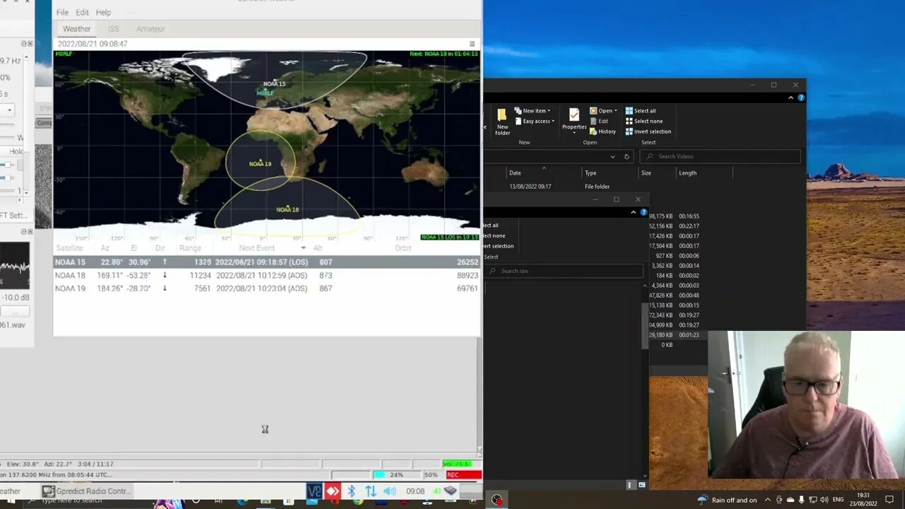 NOAA Weather Satellites using a Raspberry PI 4 - take 2