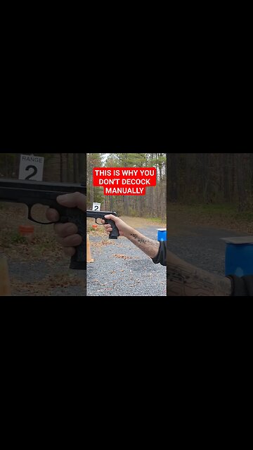 This is a negligent discharge, on purpose. #guns #education #gunculture #pistol #gun