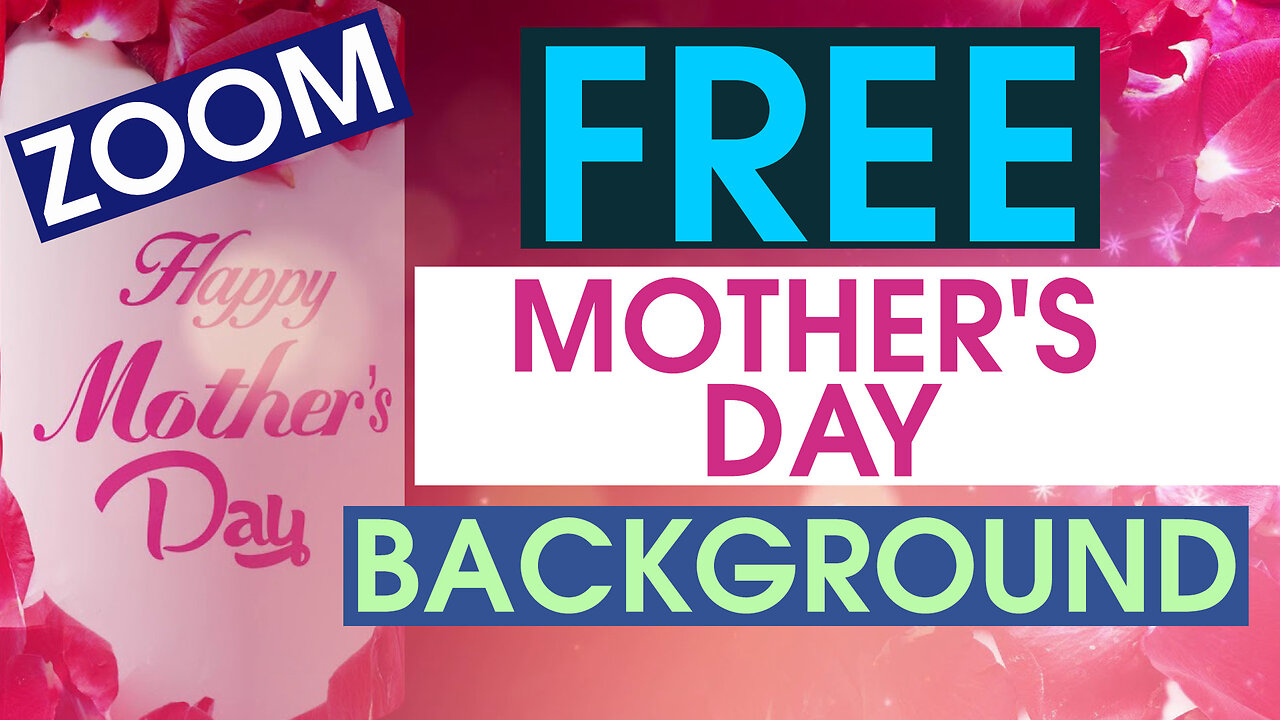 Expressive Animation for Mom: I Love You - Mother's Day Free Background Tribute