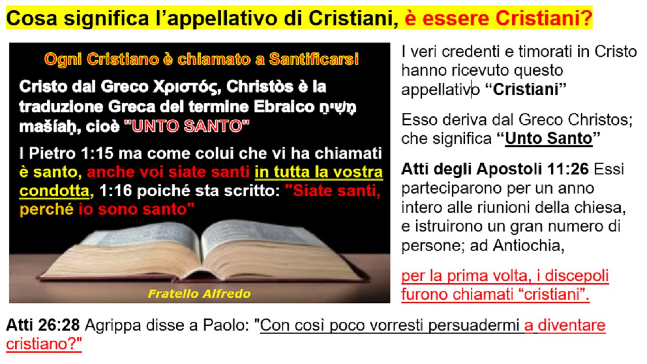 (NEW) 📖 Cosa significa l’appellativo di Cristiani, è essere Cristiani?