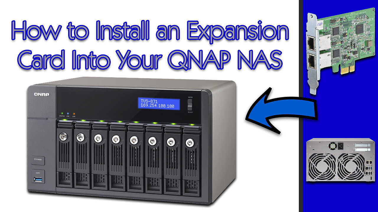 How to Install an Expansion Card Into Your QNAP NAS [4K]