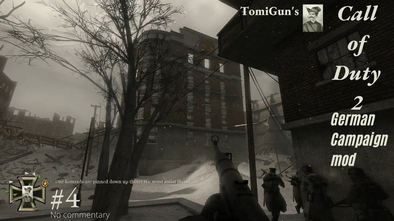 Call of Duty 2 - German Campaign mod series Part 4: Downtown Assault (max difficulty)