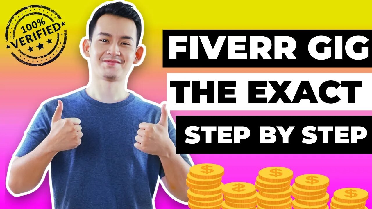 How to make money online with fiverr - Fiverr Gig - The exact step by step