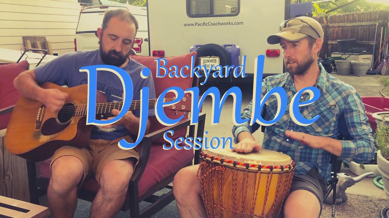 Backyard Djembe Session | Original Song "Starts Today" by Todd Campbell