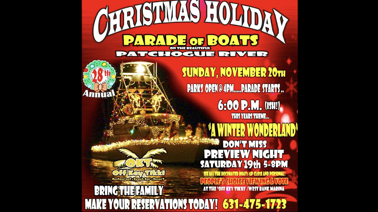 Christmas boat parade Patchogue,NY🚤🎅🏼🇺🇸