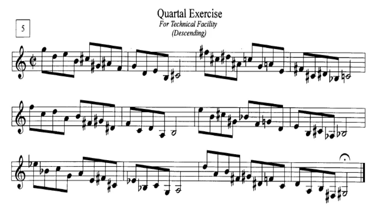 Quartal Exercise for Tech Facility #05 - Bobby Shew Exercises & Etudes Jazz and Classical Trumpeters