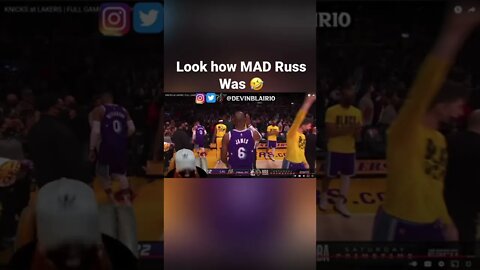 Look How MAD Russ Was After Getting Benched!