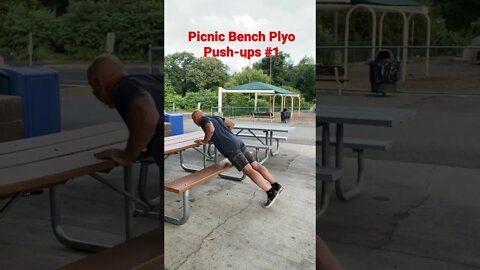 Snack Stand Strength: Picnic Bench Plyo Push-ups- Level 1