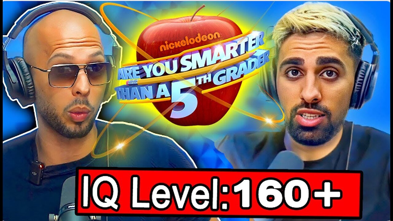 Andrew Tate Plays 'Are You Smarter Than a 5th Grader' - IQ Test VIBEZ