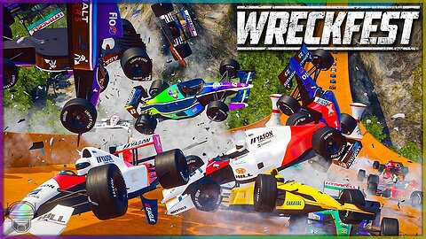 F1 ATTACKS The HOT WHEELS Track! | Wreckfest