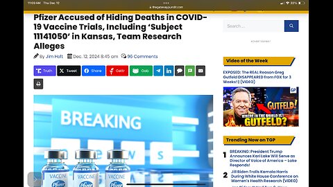 Pfizer Accused of Hiding Deaths in COVID-19 Vaccine Trials, Including ‘Subject 11141050’ in Kansas