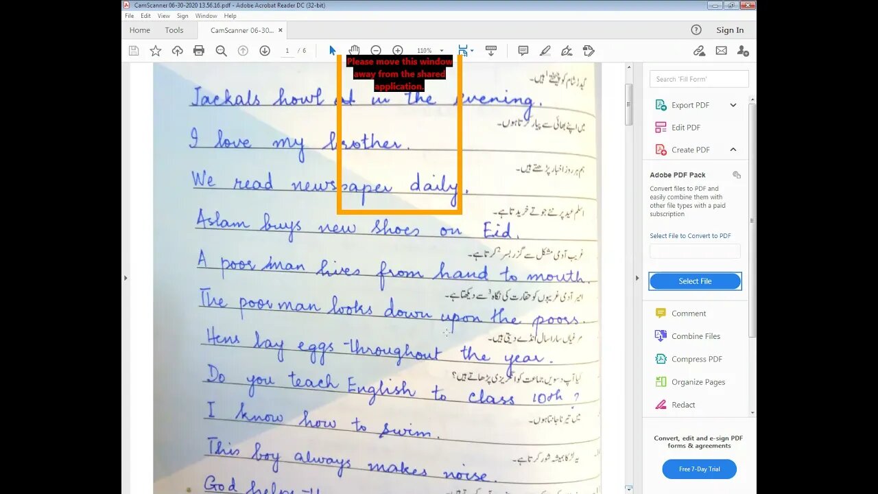 ENG B CLASS 7 15 APRIL 2021