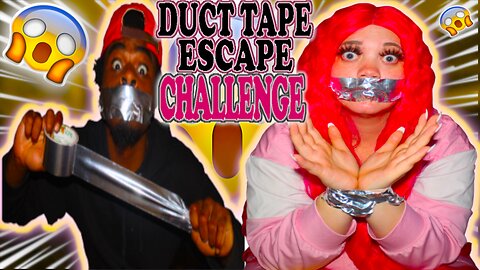 DUCT TAPE ESCAPE CHALLENGE! (INTENSE) 🔥😶