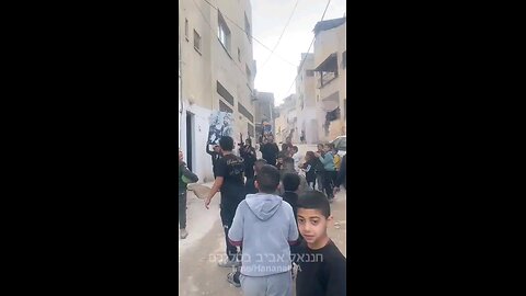 This morning in Samaria - Innocent "Palestinian" children preparing for the next Massacre of Jews.