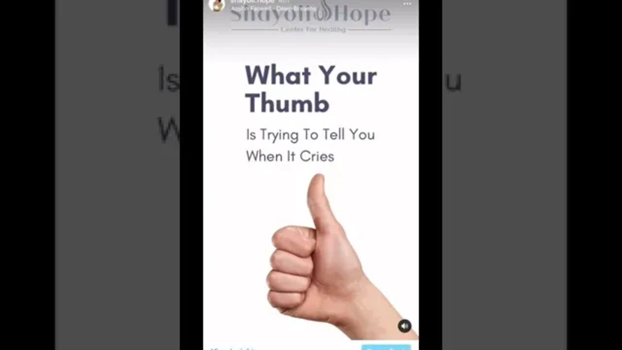 What Does It Mean When Your Thumb Suddenly Hurts?